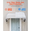 image:imageVEVOR Aluminum Awning 48 x 42 in Durable Window Awning Door Canopy Lightweight and Stable Aluminum Exterior Awnings Rain Snow Sunlight Protection for Door Entrance Windows Patio Porch40 x 42 inch