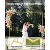 image:imageVEVOR Arch Backdrop Stand 6Ft 5Ft amp 4Ft Set of 3 Balloon Metal Arch Stand for Ceremony Gold Wedding Arch Backdrop Stand Fit for Birthday Party Baby Shower Graduations Holiday88ft