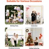 image:imageVEVOR Arch Backdrop Stand 6Ft 5Ft amp 4Ft Set of 3 Balloon Metal Arch Stand for Ceremony Gold Wedding Arch Backdrop Stand Fit for Birthday Party Baby Shower Graduations Holiday66ft
