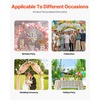 image:imageVEVOR Arch Backdrop Stand 6Ft 5Ft amp 4Ft Set of 3 Balloon Metal Arch Stand for Ceremony Gold Wedding Arch Backdrop Stand Fit for Birthday Party Baby Shower Graduations Holiday6ft 5ft 4ft