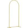 image:imageVEVOR Arch Backdrop Stand 6Ft 5Ft amp 4Ft Set of 3 Balloon Metal Arch Stand for Ceremony Gold Wedding Arch Backdrop Stand Fit for Birthday Party Baby Shower Graduations Holiday6ft 5ft 4ft