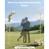 image:imageVEVOR Arch Backdrop Stand 6Ft 5Ft amp 4Ft Set of 3 Balloon Metal Arch Stand for Ceremony Gold Wedding Arch Backdrop Stand Fit for Birthday Party Baby Shower Graduations Holiday66ft
