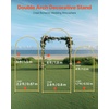 image:imageVEVOR Arch Backdrop Stand 6Ft 5Ft amp 4Ft Set of 3 Balloon Metal Arch Stand for Ceremony Gold Wedding Arch Backdrop Stand Fit for Birthday Party Baby Shower Graduations Holiday6ft 5ft 4ft