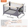 image:imageVEVOR Baby Travel Crib and Play Yard Folding Baby Playpen with Soft Mattress Pad Portable Toddlers Crib with Breathable Mesh and Travel Bag IndoorOutdoor Kid Activity Center for 036 Months Babies