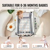 image:imageVEVOR Baby Travel Crib and Play Yard Folding Baby Playpen with Soft Mattress Pad Portable Toddlers Crib with Breathable Mesh and Travel Bag IndoorOutdoor Kid Activity Center for 036 Months Babies