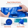 image:imageVEVOR Backwash Hose 15 in x 100 ft Blue PVC Hose with Clamps Camlock Aluminum Fittings Fit Various Pumps for Sewage Treatment Water Transportation and More Agricultural Purposes2 x 100 with connector