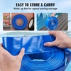 image:imageVEVOR Backwash Hose 15 in x 100 ft Blue PVC Hose with Clamps Camlock Aluminum Fittings Fit Various Pumps for Sewage Treatment Water Transportation and More Agricultural Purposes02 2 x 50
