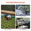 image:imageVEVOR Backwash Hose 15 in x 100 ft Blue PVC Hose with Clamps Camlock Aluminum Fittings Fit Various Pumps for Sewage Treatment Water Transportation and More Agricultural Purposes112 x 100 with connector