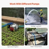 image:imageVEVOR Backwash Hose 15 in x 100 ft Blue PVC Hose with Clamps Camlock Aluminum Fittings Fit Various Pumps for Sewage Treatment Water Transportation and More Agricultural Purposes112 x 50 with connector