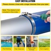 image:imageVEVOR Backwash Hose 15 in x 100 ft Blue PVC Hose with Clamps Camlock Aluminum Fittings Fit Various Pumps for Sewage Treatment Water Transportation and More Agricultural Purposes3 x 50