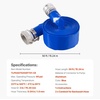 image:imageVEVOR Backwash Hose 15 in x 100 ft Blue PVC Hose with Clamps Camlock Aluminum Fittings Fit Various Pumps for Sewage Treatment Water Transportation and More Agricultural Purposes3 x 50 with connector