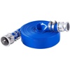 image:imageVEVOR Backwash Hose 15 in x 100 ft Blue PVC Hose with Clamps Camlock Aluminum Fittings Fit Various Pumps for Sewage Treatment Water Transportation and More Agricultural Purposes112 x 50 with connector