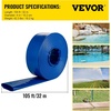 image:imageVEVOR Backwash Hose 15 in x 100 ft Blue PVC Hose with Clamps Camlock Aluminum Fittings Fit Various Pumps for Sewage Treatment Water Transportation and More Agricultural Purposes4 x 100