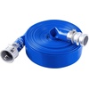 image:imageVEVOR Backwash Hose 15 in x 100 ft Blue PVC Hose with Clamps Camlock Aluminum Fittings Fit Various Pumps for Sewage Treatment Water Transportation and More Agricultural Purposes2 x 100 with connector