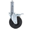 image:imageVEVOR Baker Scaffold Wheels 5 Scaffolding Rubber Swivel Caster Wheels with Dual Locking Heavy Duty Casters 126 Square Stem 330LBS Capacity per Wheel5 Square Tube Stem