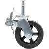 image:imageVEVOR Baker Scaffold Wheels 5 Scaffolding Rubber Swivel Caster Wheels with Dual Locking Heavy Duty Casters 126 Square Stem 330LBS Capacity per Wheel8 Solid Round Stem