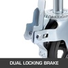 image:imageVEVOR Baker Scaffold Wheels 5 Scaffolding Rubber Swivel Caster Wheels with Dual Locking Heavy Duty Casters 126 Square Stem 330LBS Capacity per Wheel8 Solid Round Stem