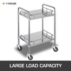 image:imageVEVOR Baker Scaffold Wheels 5 Scaffolding Rubber Swivel Caster Wheels with Dual Locking Heavy Duty Casters 126 Square Stem 330LBS Capacity per Wheel8 Solid Round Stem
