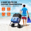 image:imageVEVOR Beach Dolly with Big Wheels for Sand 299 x 154 Cargo Deck w 12 Balloon Wheels 165LBS Loading Capacity Folding Sand Cart amp 27 to 447 Adjustable Height Heavy Duty Cart for Beach15 x 16 Cargo Deck  10 PE Solid Wheels