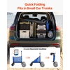 image:imageVEVOR Beach Dolly with Big Wheels for Sand 299 x 154 Cargo Deck w 12 Balloon Wheels 165LBS Loading Capacity Folding Sand Cart amp 27 to 447 Adjustable Height Heavy Duty Cart for Beachw Storage Bag