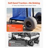 image:imageVEVOR Beach Dolly with Big Wheels for Sand 299 x 154 Cargo Deck w 12 Balloon Wheels 165LBS Loading Capacity Folding Sand Cart amp 27 to 447 Adjustable Height Heavy Duty Cart for Beach9808501100mm