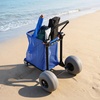image:imageVEVOR Beach Dolly with Big Wheels for Sand 299 x 154 Cargo Deck w 12 Balloon Wheels 165LBS Loading Capacity Folding Sand Cart amp 27 to 447 Adjustable Height Heavy Duty Cart for Beach9808501100mm