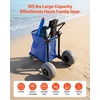 image:imageVEVOR Beach Dolly with Big Wheels for Sand 299 x 154 Cargo Deck w 12 Balloon Wheels 165LBS Loading Capacity Folding Sand Cart amp 27 to 447 Adjustable Height Heavy Duty Cart for Beach9808501100mm