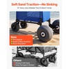 image:imageVEVOR Beach Dolly with Big Wheels for Sand 299 x 154 Cargo Deck w 12 Balloon Wheels 165LBS Loading Capacity Folding Sand Cart amp 27 to 447 Adjustable Height Heavy Duty Cart for Beachw Storage Bag