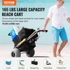 image:imageVEVOR Beach Dolly with Big Wheels for Sand 299 x 154 Cargo Deck w 12 Balloon Wheels 165LBS Loading Capacity Folding Sand Cart amp 27 to 447 Adjustable Height Heavy Duty Cart for Beach30 x 15 Cargo Deck  12 Balloon Wheels