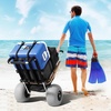 image:imageVEVOR Beach Dolly with Big Wheels for Sand 299 x 154 Cargo Deck w 12 Balloon Wheels 165LBS Loading Capacity Folding Sand Cart amp 27 to 447 Adjustable Height Heavy Duty Cart for Beach30 x 15 Cargo Deck  12 Balloon Wheels