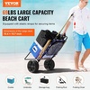 image:imageVEVOR Beach Dolly with Big Wheels for Sand 299 x 154 Cargo Deck w 12 Balloon Wheels 165LBS Loading Capacity Folding Sand Cart amp 27 to 447 Adjustable Height Heavy Duty Cart for Beach15 x 16 Cargo Deck  10 PE Solid Wheels
