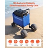 image:imageVEVOR Beach Dolly with Big Wheels for Sand 299 x 154 Cargo Deck w 12 Balloon Wheels 165LBS Loading Capacity Folding Sand Cart amp 27 to 447 Adjustable Height Heavy Duty Cart for Beachw Storage Bag