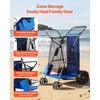 image:imageVEVOR Beach Dolly with Big Wheels for Sand 299 x 154 Cargo Deck w 12 Balloon Wheels 165LBS Loading Capacity Folding Sand Cart amp 27 to 447 Adjustable Height Heavy Duty Cart for Beachw Insulated Cooler Bag