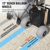 image:imageVEVOR Beach Dolly with Big Wheels for Sand 299 x 154 Cargo Deck w 12 Balloon Wheels 165LBS Loading Capacity Folding Sand Cart amp 27 to 447 Adjustable Height Heavy Duty Cart for Beach30 x 15 Cargo Deck  12 Balloon Wheels