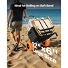 image:imageVEVOR Beach Dolly with Big Wheels for Sand 299 x 154 Cargo Deck w 12 Balloon Wheels 165LBS Loading Capacity Folding Sand Cart amp 27 to 447 Adjustable Height Heavy Duty Cart for Beach30 x 15 Cargo Deck  12 Balloon Wheels