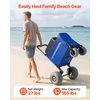 image:imageVEVOR Beach Dolly with Big Wheels for Sand 299 x 154 Cargo Deck w 12 Balloon Wheels 165LBS Loading Capacity Folding Sand Cart amp 27 to 447 Adjustable Height Heavy Duty Cart for Beachw Storage Bag