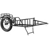image:imageVEVOR Bike Cargo Trailer 70275 lbs Load Capacity Foldable Compact Storage amp Quick Release with Universal Hitch 20 Wheels Fits Most Bike Wheels Carbon Steel Frame HeavyDuty Bicycle Wagon Cart70lbs