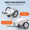 image:imageVEVOR Bike Cargo Trailer 88100160 lbs Load Capacity HeavyDuty Bicycle Wagon Cart Foldable Compact Storage with Universal Hitch100 Lbs