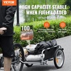 image:imageVEVOR Bike Cargo Trailer 88100160 lbs Load Capacity HeavyDuty Bicycle Wagon Cart Foldable Compact Storage with Universal Hitch100 Lbs Aluminum Frame