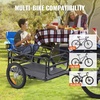 image:imageVEVOR Bike Cargo Trailer 88100160 lbs Load Capacity HeavyDuty Bicycle Wagon Cart Foldable Compact Storage with Universal Hitch160 Lbs
