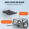 image:imageVEVOR Bike Cargo Trailer 88100160 lbs Load Capacity HeavyDuty Bicycle Wagon Cart Foldable Compact Storage with Universal Hitch160 Lbs