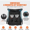 image:imageVEVOR Bike Trailer for Toddlers Kids Single amp Double Seat Options 2in1 Canopy Carrier with Strong Frame Converts to Stroller Tow Behind Foldable Child Bicycle Trailer with Universal Coupler110lb W20in Wheel