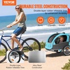 image:imageVEVOR Bike Trailer for Toddlers Kids Single amp Double Seat Options 2in1 Canopy Carrier with Strong Frame Converts to Stroller Tow Behind Foldable Child Bicycle Trailer with Universal Coupler110lb W20in Wheel