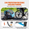 image:imageVEVOR Bike Trailer for Toddlers Kids Single amp Double Seat Options 2in1 Canopy Carrier with Strong Frame Converts to Stroller Tow Behind Foldable Child Bicycle Trailer with Universal Coupler110lb W20in Wheel