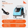 image:imageVEVOR Bike Trailer for Toddlers Kids Single amp Double Seat Options 2in1 Canopy Carrier with Strong Frame Converts to Stroller Tow Behind Foldable Child Bicycle Trailer with Universal Coupler110lb W20in Wheel
