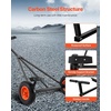image:imageVEVOR Boat Trailer Dolly 420lbs Load Capacity Carbon Steel Trailer Mover with Adjustable Length 157 in Pneumatic Tires and Nonslip Support Bracket for Moving Kayak Motorboat Fishing Boat420lbs