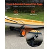 image:imageVEVOR Boat Trailer Dolly 420lbs Load Capacity Carbon Steel Trailer Mover with Adjustable Length 157 in Pneumatic Tires and Nonslip Support Bracket for Moving Kayak Motorboat Fishing Boat420lbs