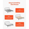 image:imageVEVOR Bunkie Board Twin Size 35 x 71 Foldable Box Spring 04 Thicker Wooden Bed Boards for Under Mattress Bed Slats with No Assembly Required Easytouse Bed Support BoardTwin