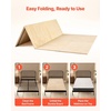 image:imageVEVOR Bunkie Board Twin Size 35 x 71 Foldable Box Spring 04 Thicker Wooden Bed Boards for Under Mattress Bed Slats with No Assembly Required Easytouse Bed Support BoardKing