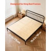 image:imageVEVOR Bunkie Board Twin Size 35 x 71 Foldable Box Spring 04 Thicker Wooden Bed Boards for Under Mattress Bed Slats with No Assembly Required Easytouse Bed Support BoardKing